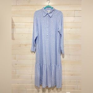 H&M long sleeve shirt dress